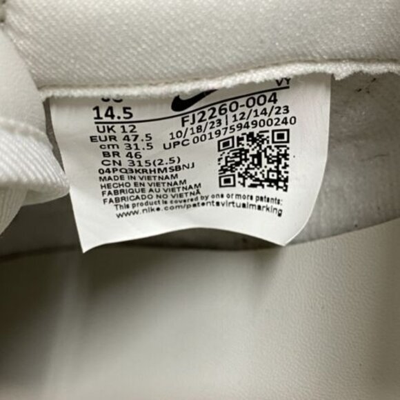 Nike Dunk Low LX Low Womens Sportswear Shoes White FJ2260-004 VNDS Sz 14.5 - Picture 7 of 8